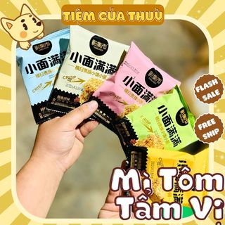 Mì tôm tẩm vị yingjishi mix vị, mì tôm trẻ em nội địa, tiệm ăn vặt thuỳ bùi