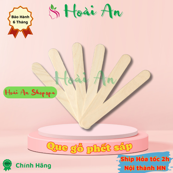(Combo 10 que) Que gỗ phết sáp wax lông 15cm