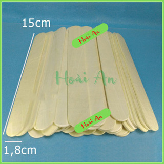 (Combo 10 que) Que gỗ phết sáp wax lông 15cm