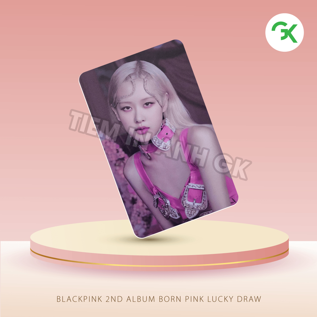 Card bơi BLACKPINK 2nd Album Born Pink Lucky Draw