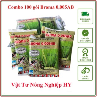 Combo 100 gói thuốc diệt chuột Broma gói 50g