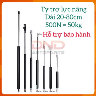 Ty trợ lực, ty hơi hỗ trợ chống cốp, chống đỡ nắp cabo loại 500N cho xe hơi,  xe công trình, máy xúc,ủi ( Giá/chiếc )