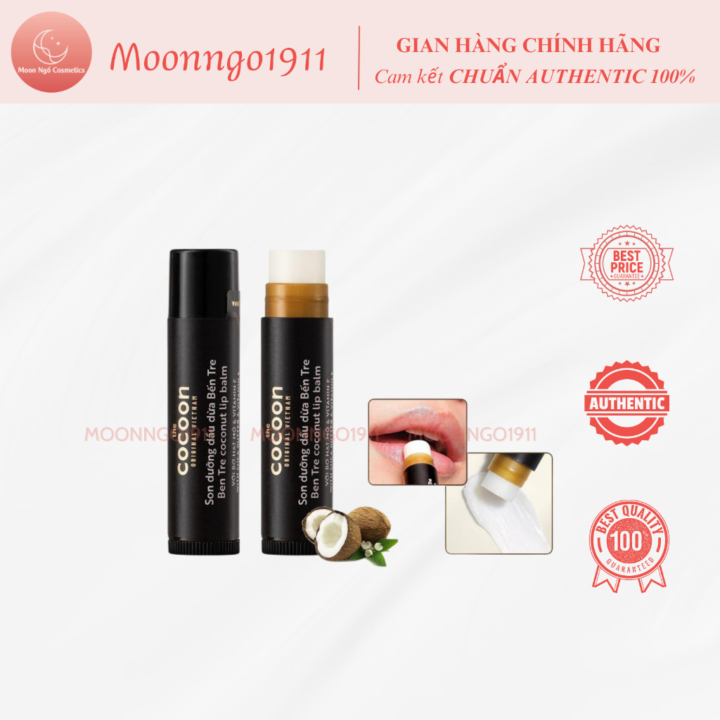Son Dưỡng Dầu Dừa Bến Tre Cocoon 5g