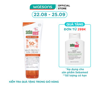 Kem chống nắng sebamed cho da mặt ph 5.5 spf50+ 75ml