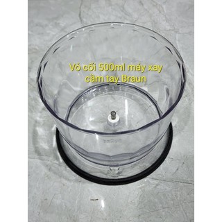 Bộ cối xay thịt máy xay cầm tay braun 500ml bao gồm vỏ cối, nắp và lưỡi dao