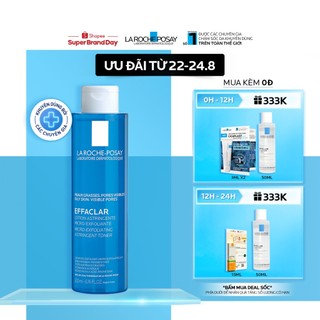 Nước cân bằng (toner) giàu khoáng dành cho da dầu La Roche-Posay Effaclar Astringent Lotion 200ml