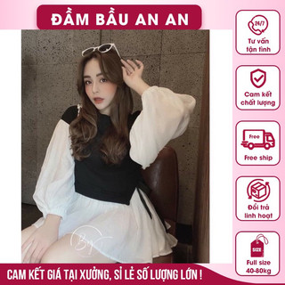 Áo bầu dài tay buộc dây eo Z07