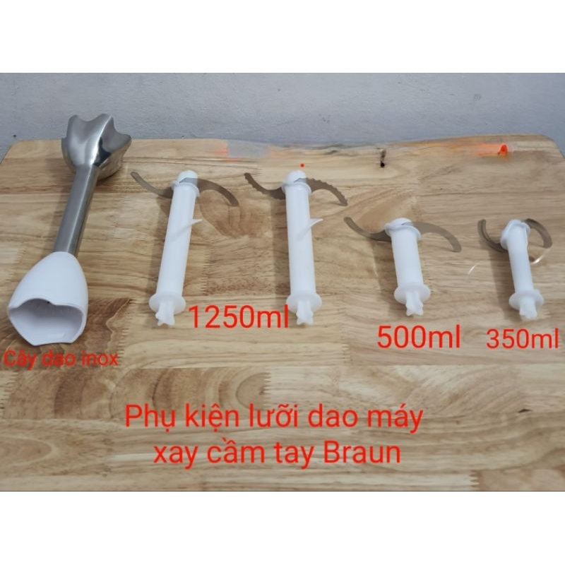 Phụ kiện máy xay cầm tay Braun- Lưỡi dao máy xay cầm tay braun 350ml 500ml 1250ml