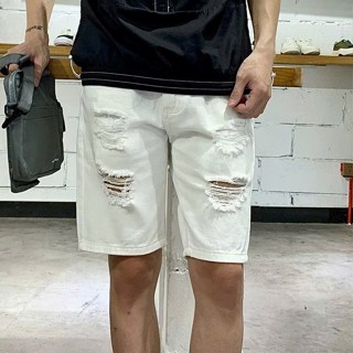 Quần Short Jean Nam boy phố chất bò cotton lửng ngang gối quần short nam APMEN QS7J250 mẫu mới