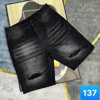 Quần Short Jean Nam rách nhẹ chất bò cotton quần lửng jean quần short nam apmen QS6J137 mẫu mới
