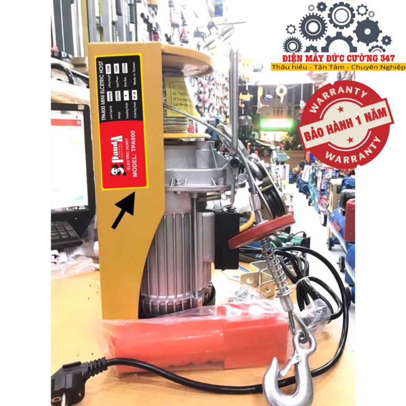 Máy tời điện PA800 cáp 30M