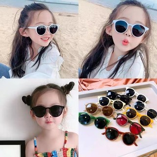 Kính râm cho bé trai bé gái gọng tròn chống tia uv mắt kính trẻ em thời trang chống bụi- ms60