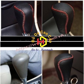 [Đầm tay] Boc da bò cần số Toyota Rush (AT) bằng da bò thật