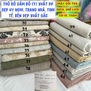 Vải  Gấm Bố Ý-Bố thổ cẩm dày dặn-may Túi xách-Balo-Bọc sôfa-Thảm nhà