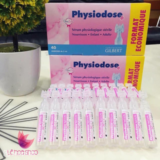 Nước muối sinh lý pháp physiodose hồng 40 ống 5.0