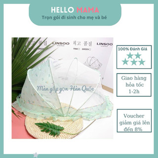 Mùng Chụp / Màn Chụp Gấp Gọn dạng chữ U, không bị lòi gọng sắt ra ngoài khi sử dụng, có vải che ko chói mắt-Hellomama *