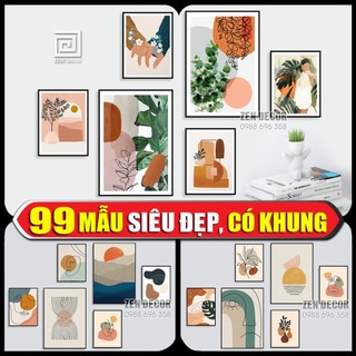 Tranh treo tường CÓ KHUNG, chất liệu Canvas nhập khẩu