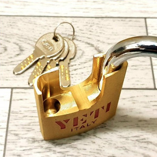 Khóa đồng chống cắt YETI các cỡ (50 - 60mm) Chất liệu đồng thau