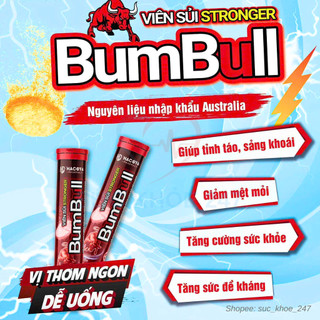 Viên Sủi STRONGGER BumBull 20 Viên/Tuýp - Giúp Tăng Cường Sức Khỏe, Nâng Cao Đề Kháng