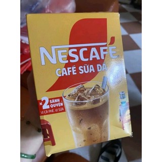 Cà phê hoà tan Nescafe sữa đá; đen đá (Hộp 10 gói 24g)