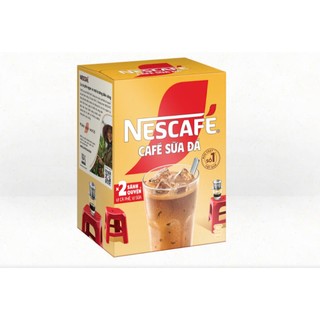 Cà phê hoà tan Nescafe sữa đá; đen đá (Hộp 10 gói 24g)