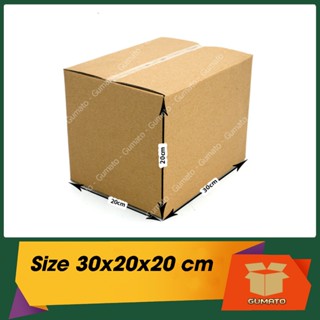 Size 30x20x20 cm, hộp giấy thùng carton gói hàng tại Gumato (Mã số P84)