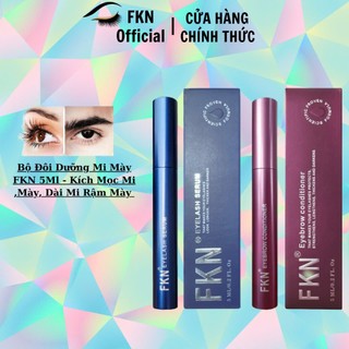 Combo 2 lọ dưỡng mi đêm FKN và dưỡng mày FKN 5ml/lọ - Giúp mọc mi, mọc mày