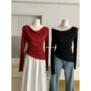 Áo phông cổ đổ rút eo tay dài wgwe siêu hot hàng QC freesize