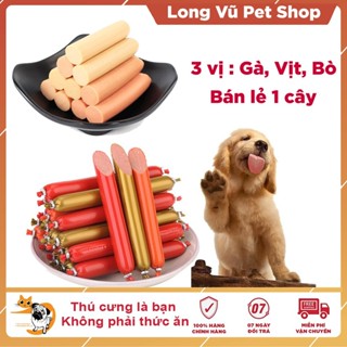  10 cây Xúc Xích Cho Chó Mèo Thú Cưng Dinh Dưỡng Giàu Vitamin Đạm Bioline - Long Vũ Pet Shop 