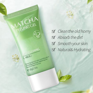  Tẩy Tế Bào Chết Laikou 60g Chiết Xuất Matcha Trà Xanh Giúp Dưỡng Ẩm Và Làm Trắng Da mặt 