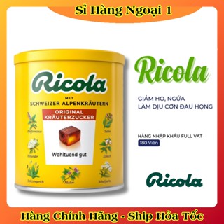   Hàng nội địa Đức ĐỦ BILL  Kẹo ngậm ho RICOLA Đức giúp giảm ho ngứa rát cổ họng 