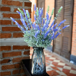 Hoa Giả_Hoa Lavender Hoàn Hoa Lụa Cao Cấp Nhập Khẩu, Thân Mốc Hàng Loại Đẹp, Chiều Cao 60cm_Hoàn Hoa Lụa