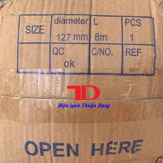 Ống gió mềm có bảo ôn D127mm x 8m