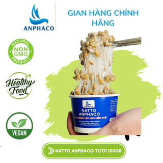 Natto tươi đậu tương hữu cơ lên men kiểu Nhật Anphaco hộp 100g.