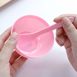 Chén nhựa dẻo, bát gáo dừa dùng để pha trộn bột đắp mặt tắm body, dụng cụ làm đẹp spa
