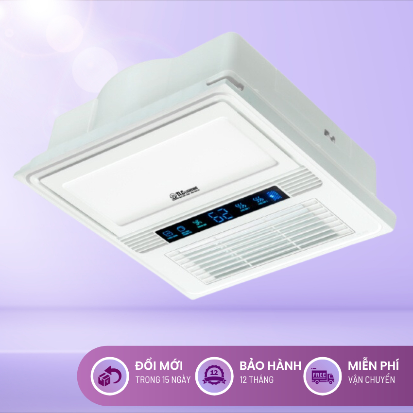 Quạt sưởi âm trần đa năng Luxury 30×30 Màu Trắng - Công suất 1250W/ 2500W