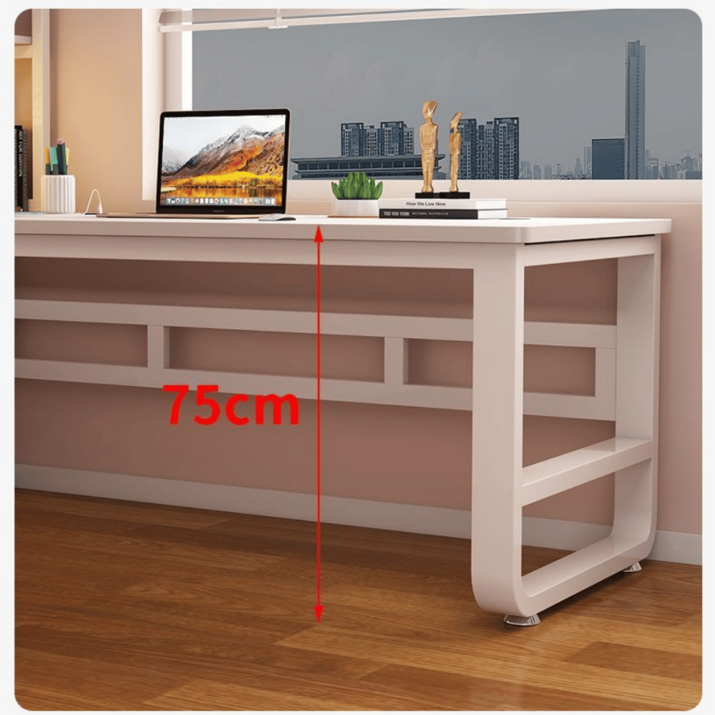 Bàn làm việc, Bàn học tập chân U cong (6) sơn tĩnh điện, Mặt MDF 15mm, chịu tải 250kg. | BigBuy360 - bigbuy360.vn