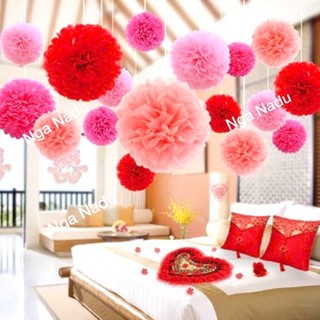 Hoa giấy bông cẩm tú cầu đủ màu sắc trang trí mầm non, siêu thị,  lớp học làm cây hoa giả (hoa chưa gấp) giá rẻ