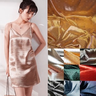 Vải satin lụa xà cừ may đầm #0301