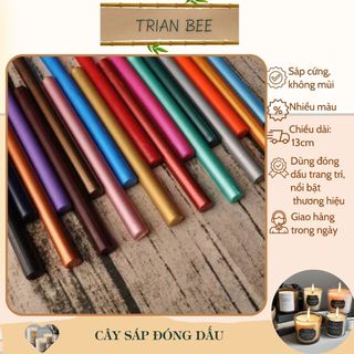 Sáp đóng dấu niêm phong, cây sáp chuyên dụng dài 14cm, nhiều màu - dụng cụ làm dấu tân cổ điển