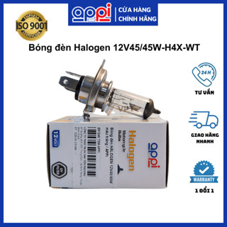 Bóng Đèn Pha Xe Máy 12v45w [H4]  Siêu Sáng / B51245TZM-APPi Chính Hãng