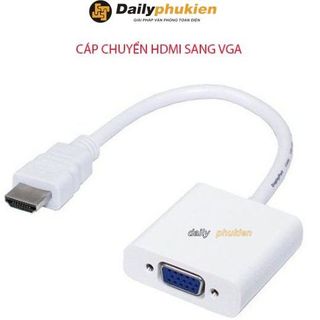 Cáp HDMI sang VGA kết nối máy tính với màn hình, máy chiếu dailyphukien , HDMI to VGA