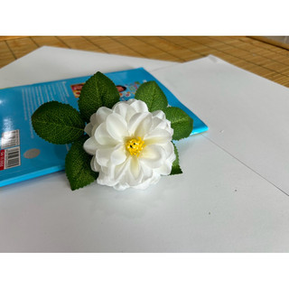 Đầu bông cúc pháp -bông to 8cm. hoa lụa cao cấp