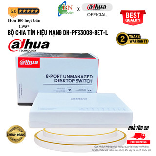 Bộ chia tín hiệu mạng 5 - 8 cổng Dahua DH-PFS3008-8ET-L Desktop Fast Ethernet Switch