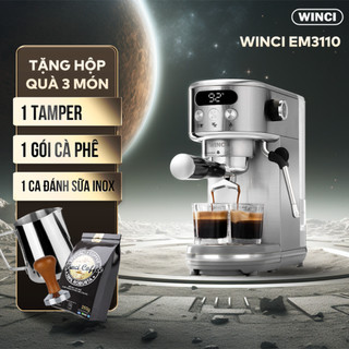 Máy pha cà phê Espresso, Capuchino, Latte Winci EM3110, bảo hành 12 tháng