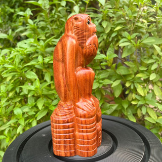 Tượng con khỉ gỗ hương