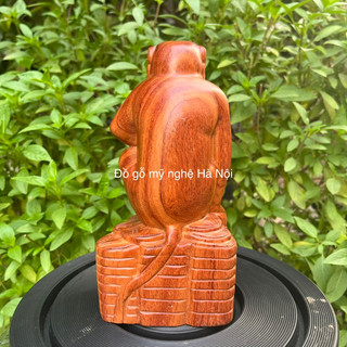 Tượng con khỉ gỗ hương