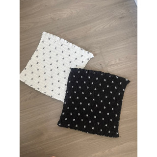 ÁO TUBE HOẠ TIẾT NƠ | NECCI.SAIGON