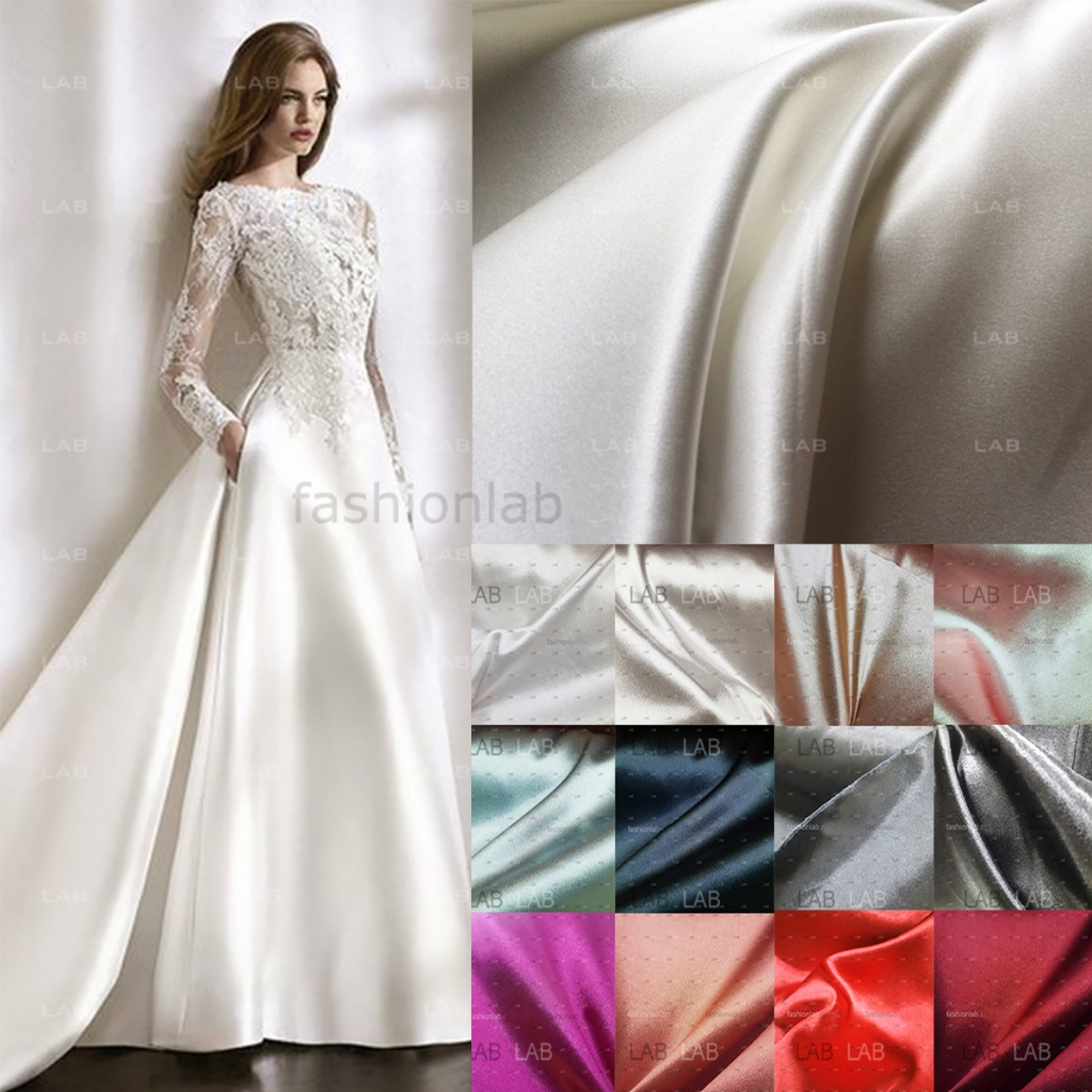 Vải satin váy cưới ánh trai (m) #0301
