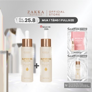 Tinh Chất Cấp Nước Zakka Naturals Super Hyaluronic Vitamins Serum 30ml